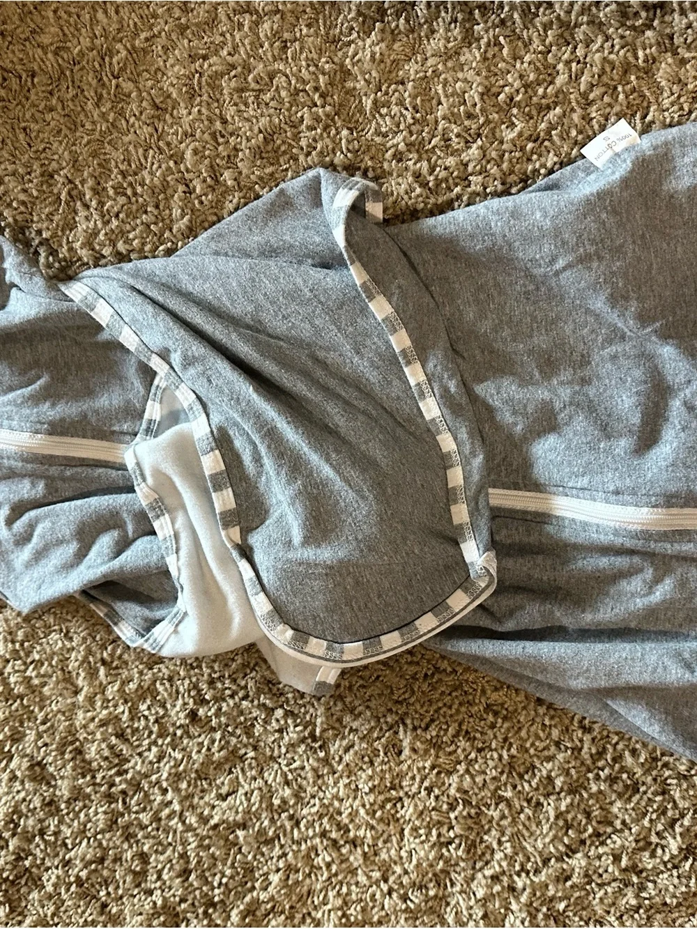 Gray Kids Zip-Front Sleep Sack Swaddle